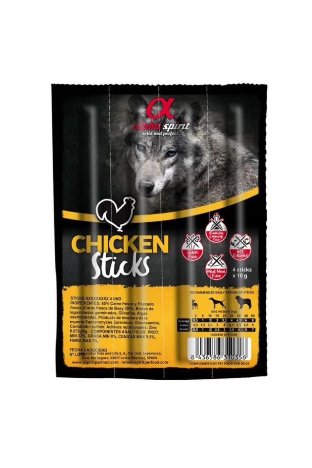 Tavuklu Sticks Köpek Ödülü 4x10 Gr