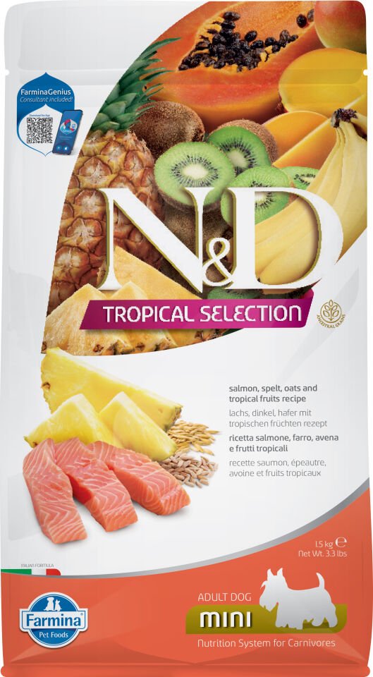 N&D Tropikal Mini Adult Somon 1,5 kg
