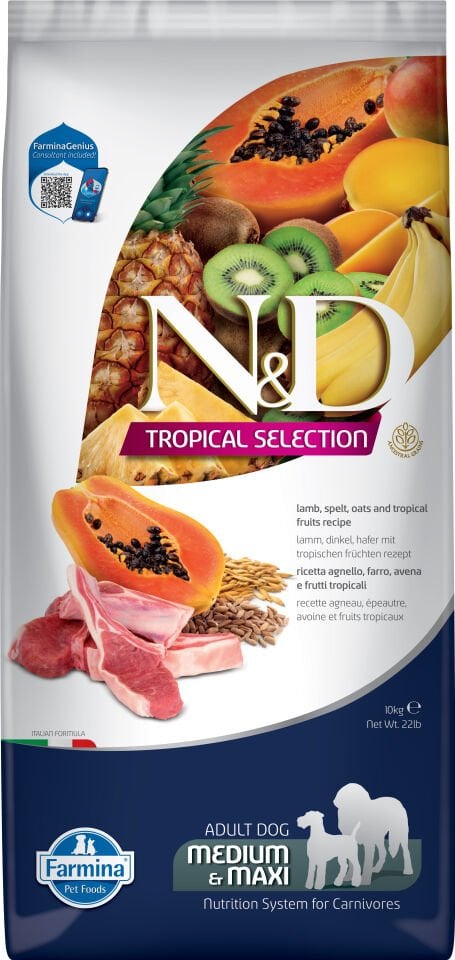 N&D Tropikal Medium&Maxi Adult Lamb 10 kg