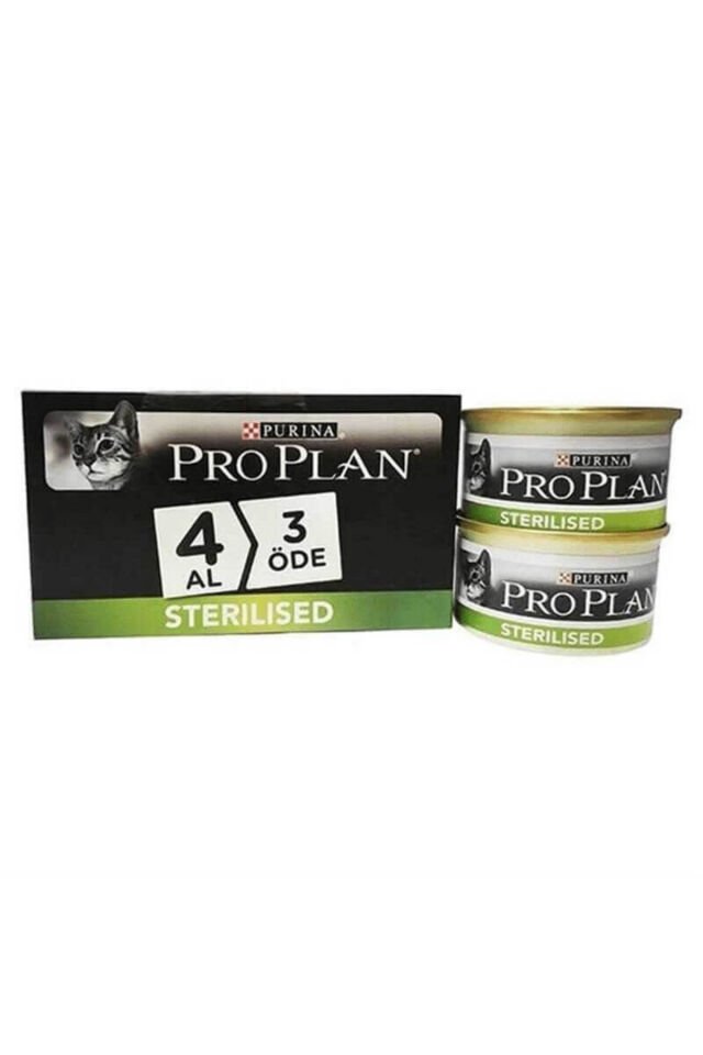 Somonlu Kısırlaştırılmış Kedi Konservesi 4x85gr (4 Al 3 Öde)