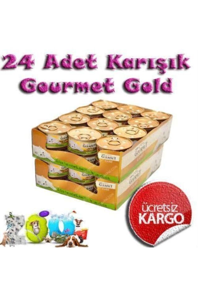 Gold Karışık 24 Adet Kedi Yaş Maması