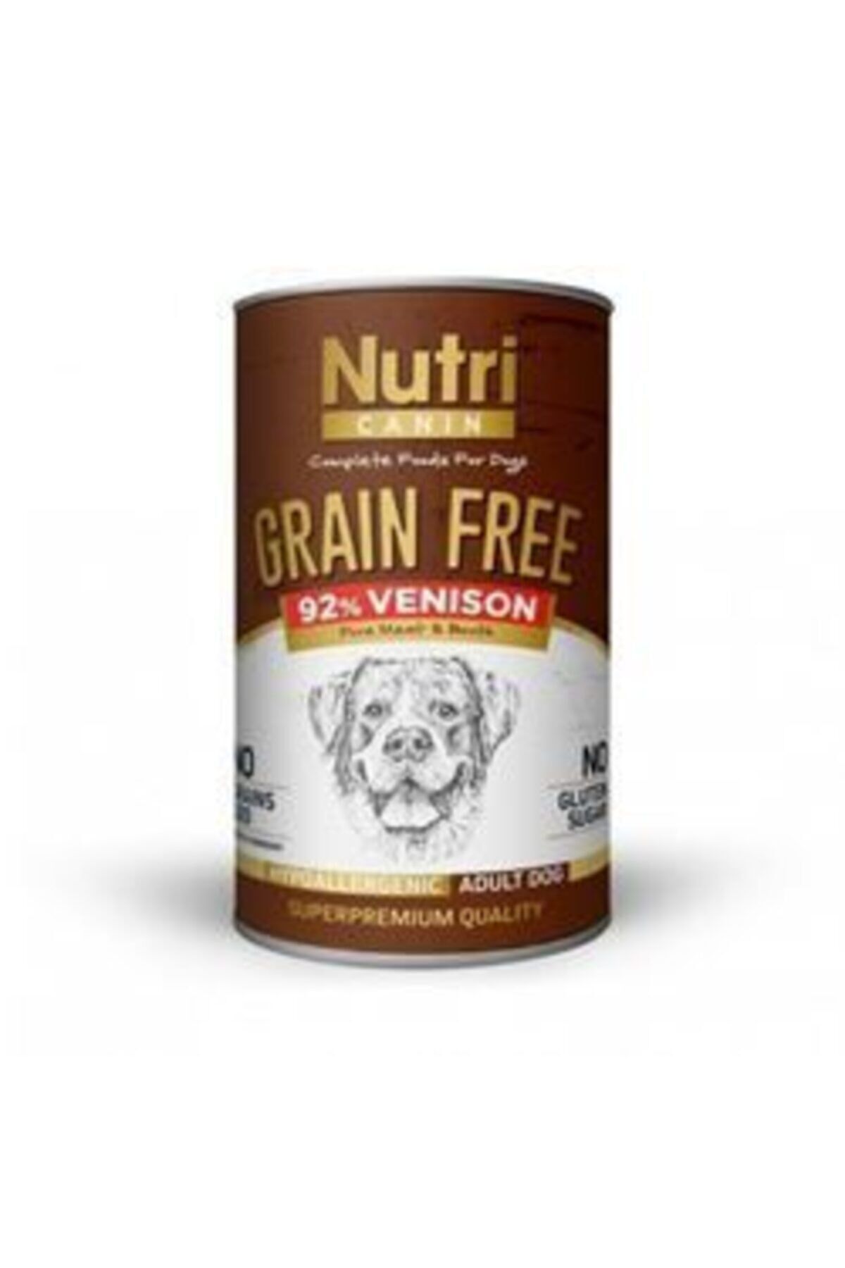 Nutri Canin Tahılsız Geyik Etli Köpek Konservesi 400 gr