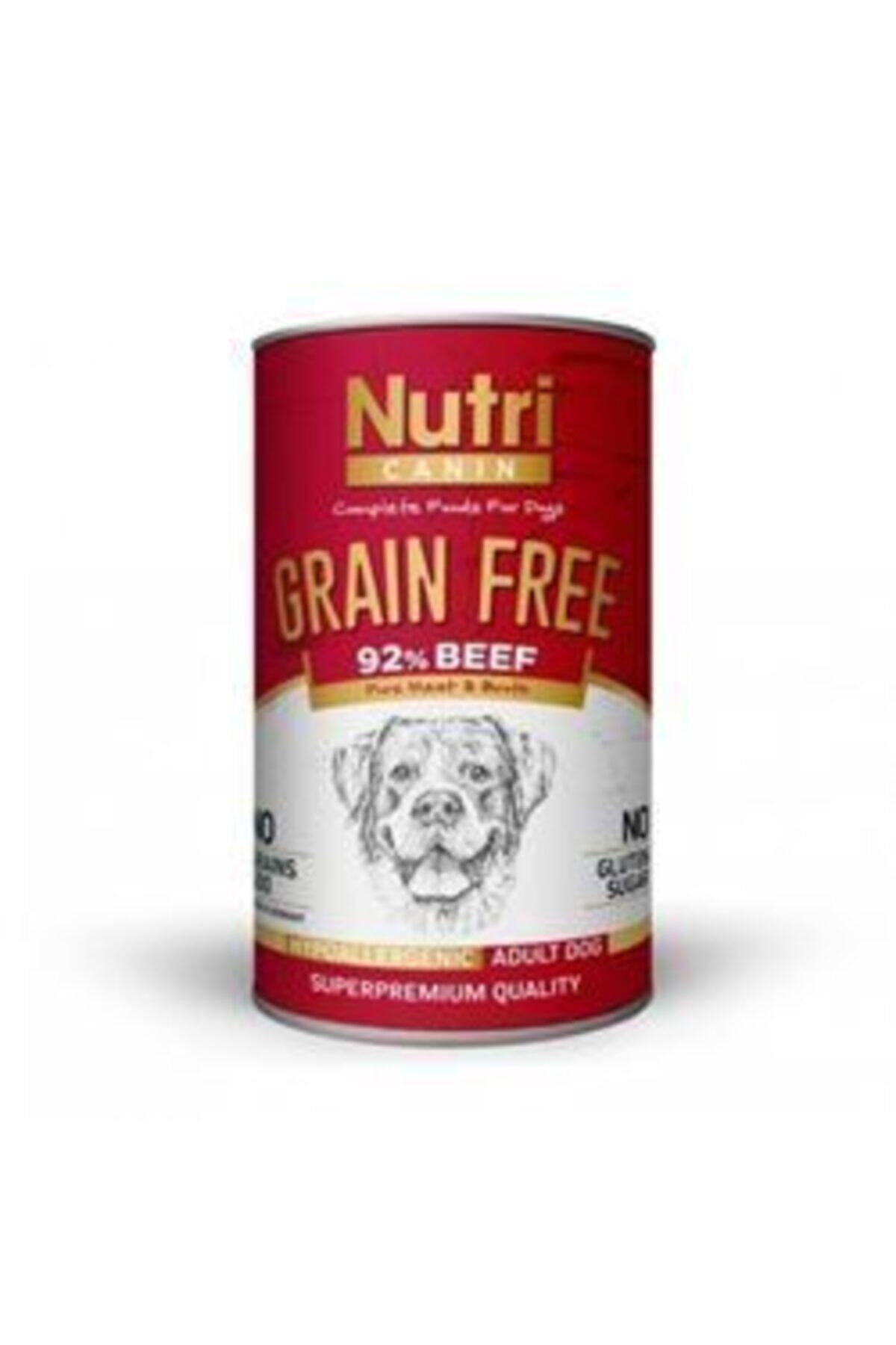 Nutri Canin Tahılsız Biftekli Köpek Konservesi 400 gr