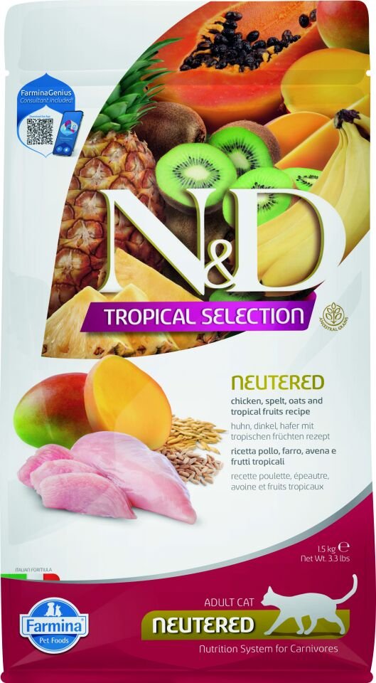 N&D Tropikal Kısır Tavuk 1,5 kg