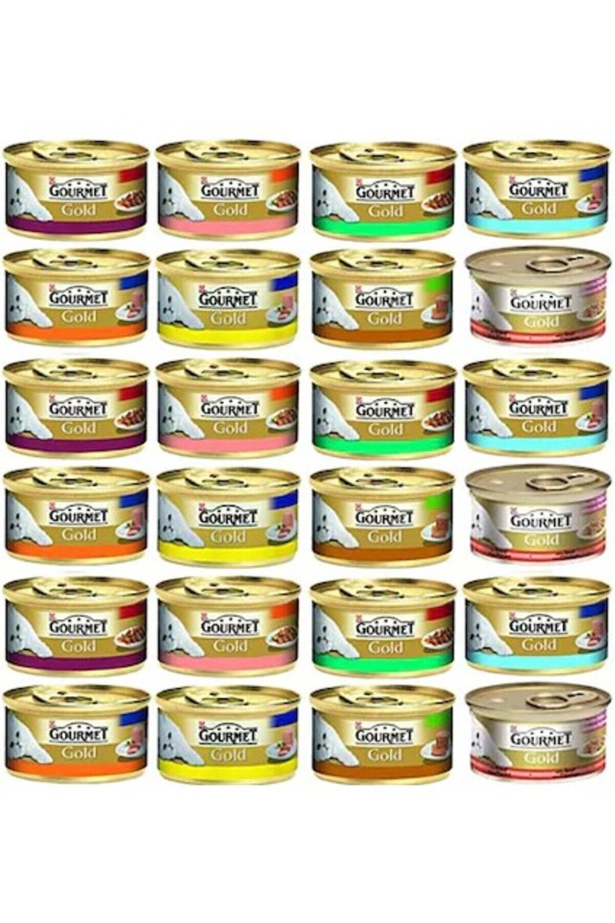 Gold Karışık Parça Etli Kedi Maması 85 gr X 24 Adet