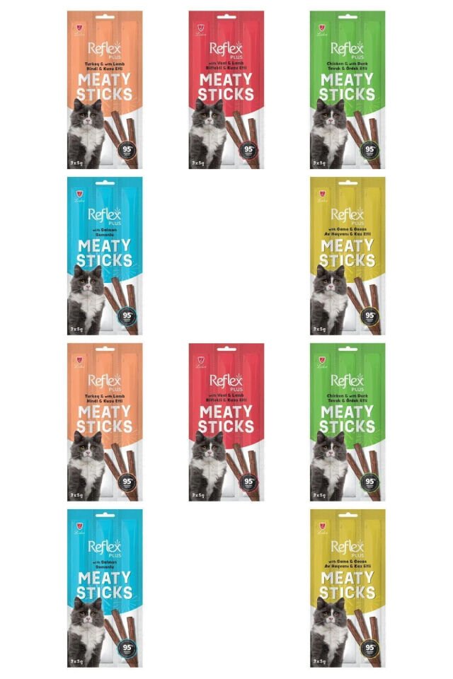 Meaty Sticks Kedi Ödül Çubuğu 3x5 gr 10 Paket