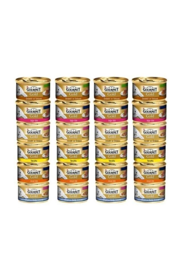 Gourmet Gold Karışık Kedi Konserve 24 Adet 85 gr.