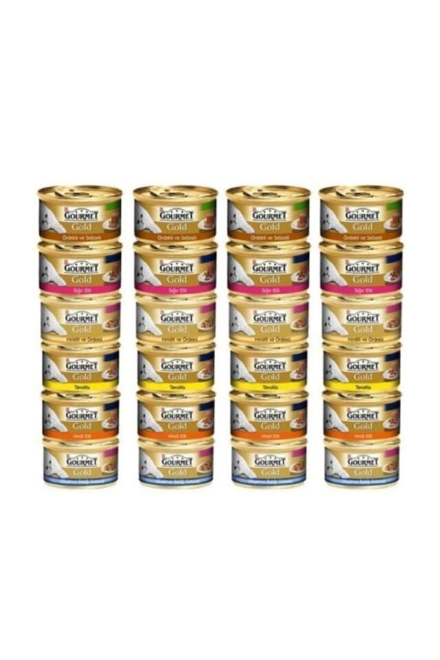 Gourmet Gold Karışık Kedi Konserve 24 Adet 85 gr.