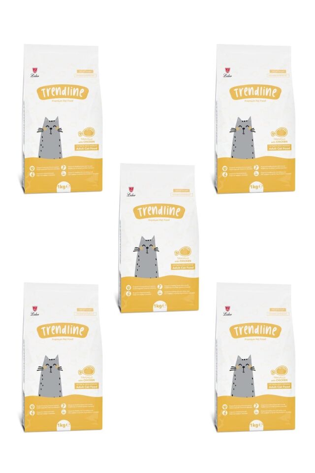 Tavuklu Kedi Kuru Maması - 1 Kg X 5 Adet