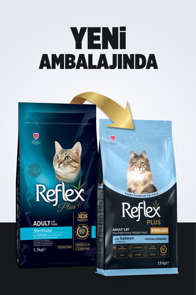Plus Hipoalerjenik Kısırlaştırılmış/Sterilised Somonlu Yetişkin Kedi Maması 1,5 kg x 2