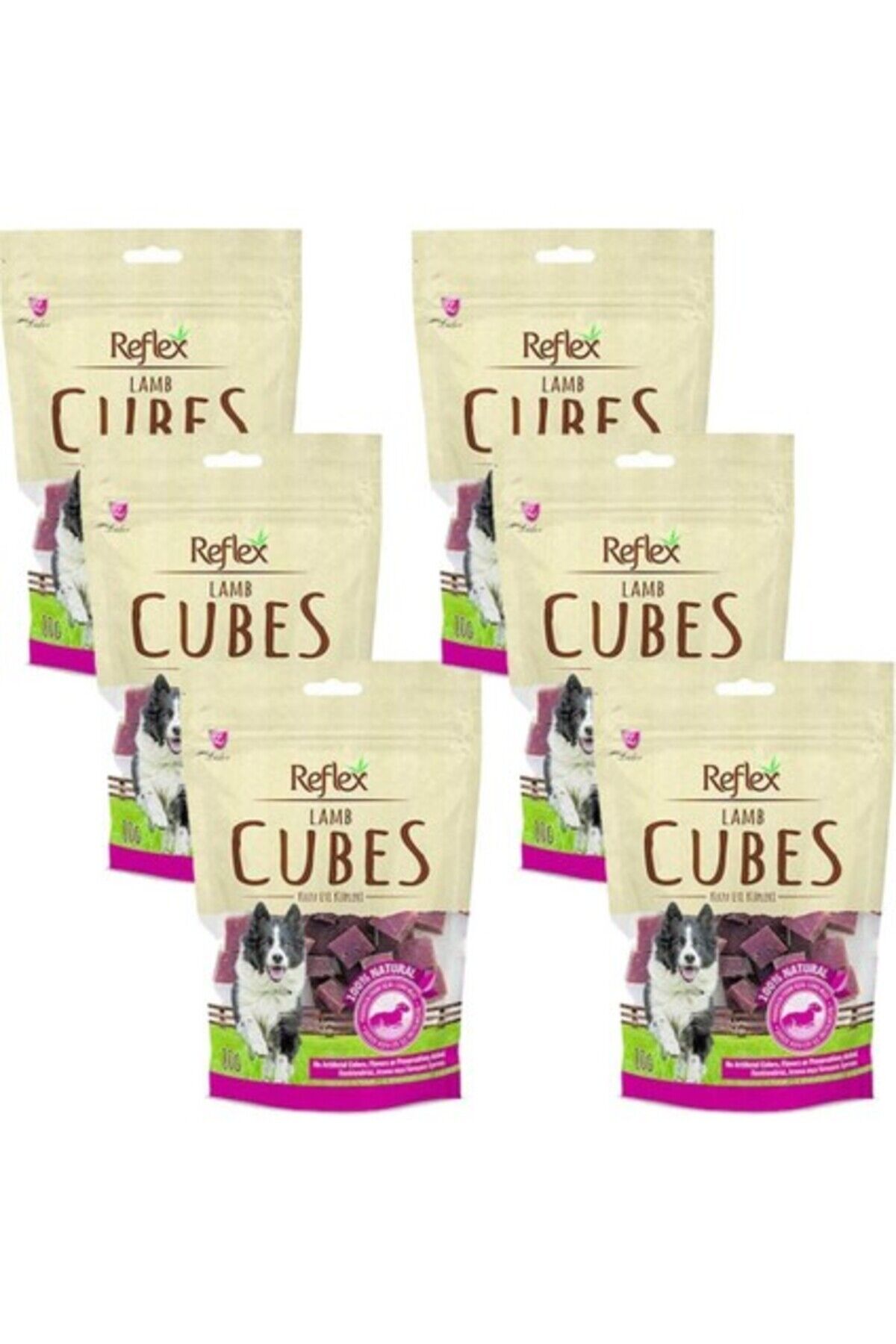 Reflex Kuzulu Küp Dilimli Köpek Ödül Maması 80 Gr 6'LI SET