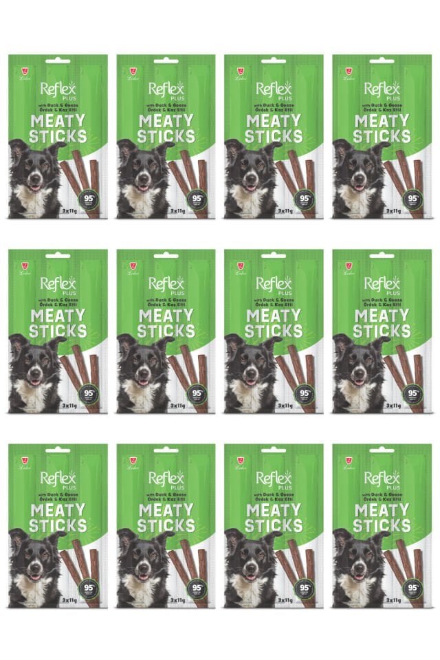Ördekli Köpek Ödül Çubuğu 11 gr X 3 Adet 12'li Set