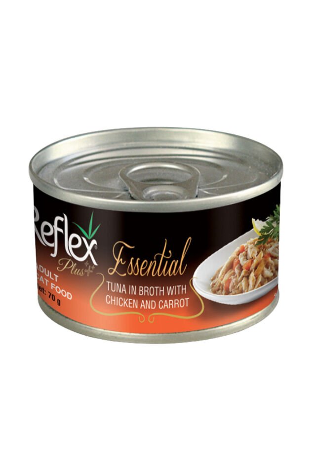 Reflex Plus Essential Ton Balık Tavuklu Yetişkin Konserve Kedi Maması 70 Gr