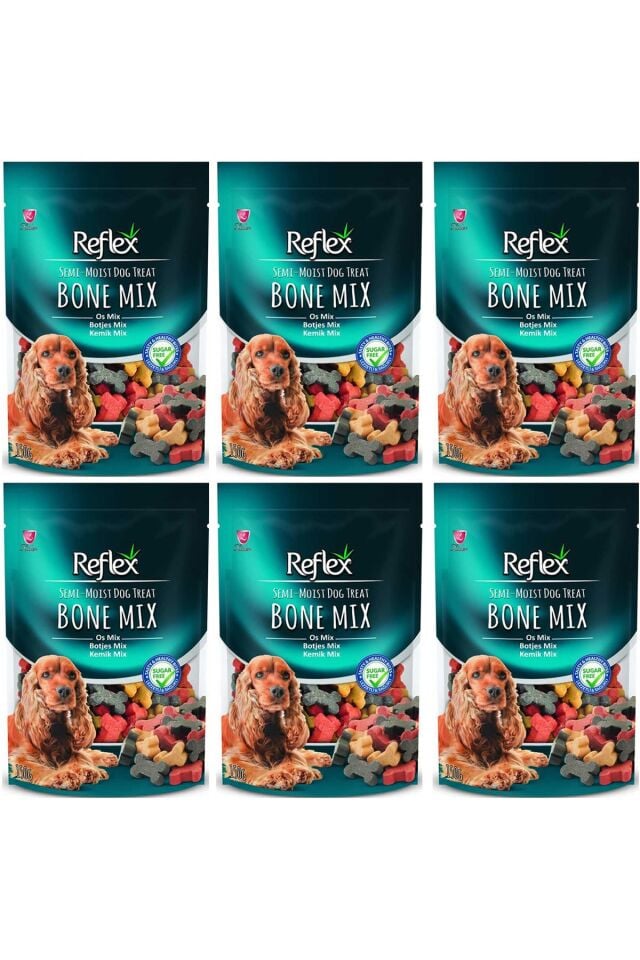 Reflex Yarı Yumuşak Kemik Mix Köpek Ödül Maması 150 Gr 6'LI SET