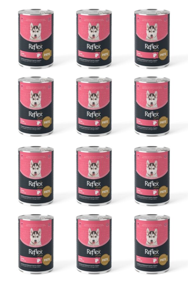 Plus Kuzulu Parça Etli Yavru Köpek Konservesi 395 Gr 12 Adet