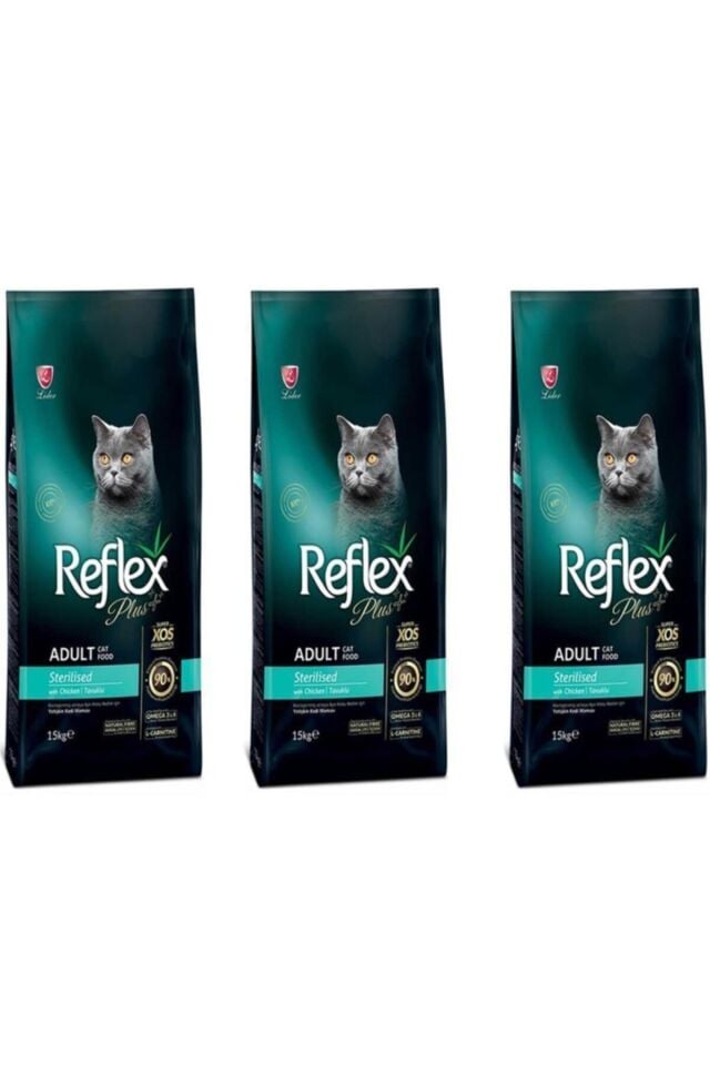 Plus Tavuklu Sterilised Yetişkin Kedi Maması 1,5 Kg 3 Adet