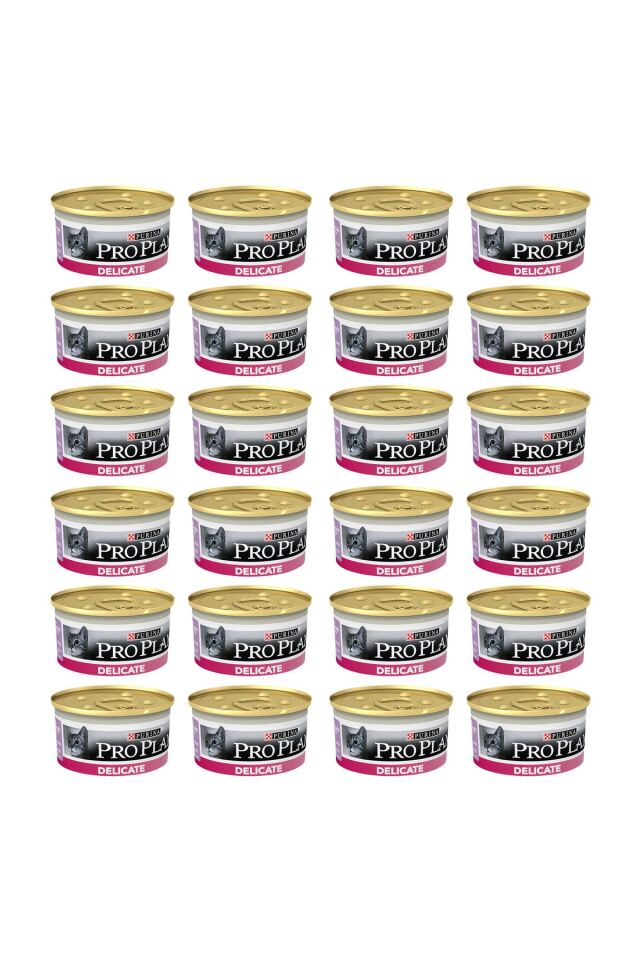 Delicate Hindili Kedi Konservesi 85 gr x 24 Adet