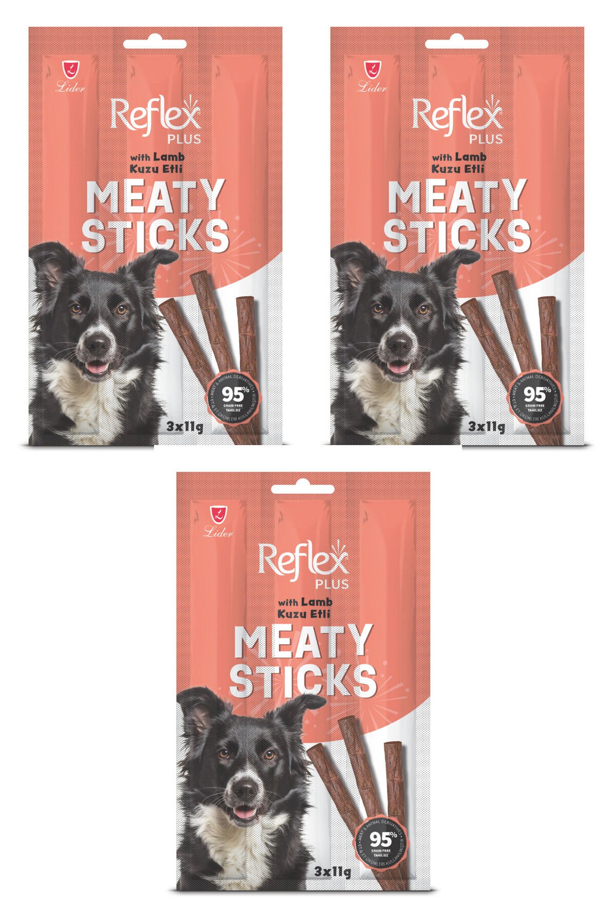 Stick  Kuzu Etli Köpek Ödül Maması 3 Paket