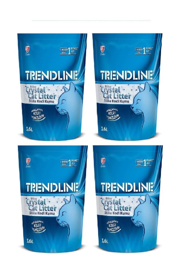 Trendline Kristal Silika Kedi Kumu 3.6 Lt 4 Adet