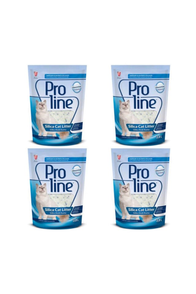 Proline Kristal Silika Kedi Kumu 3.8 Lt X4 Adet