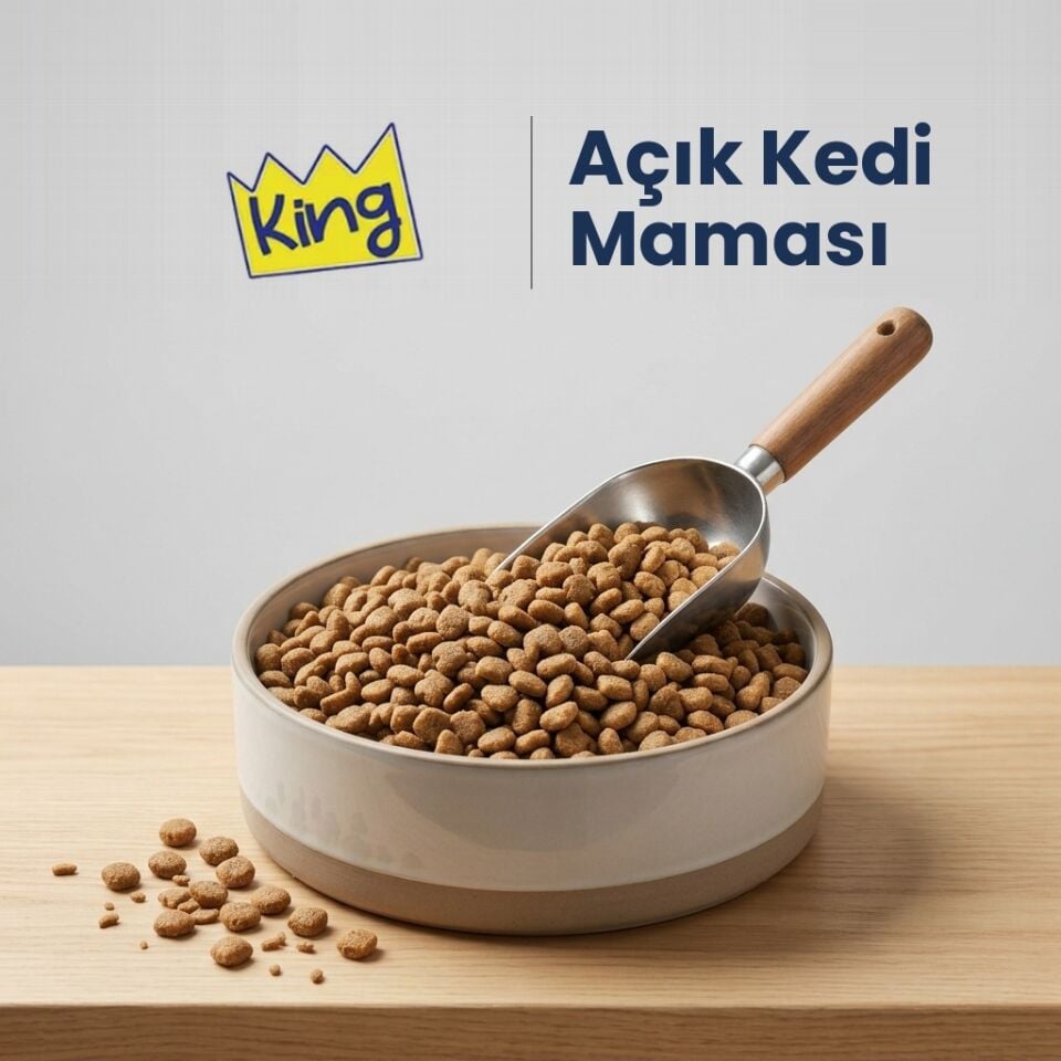 King Açık Balıklı Kedi Maması (1 kg)