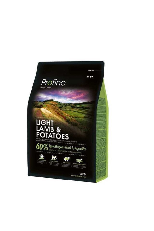 Light Kuzulu Patatesli Yetişkin Köpek Maması 3 Kg