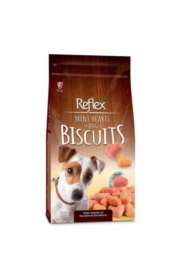 Kalp Şekilli Yetişkin Köpek Ödül Bisküvisi 350 gr