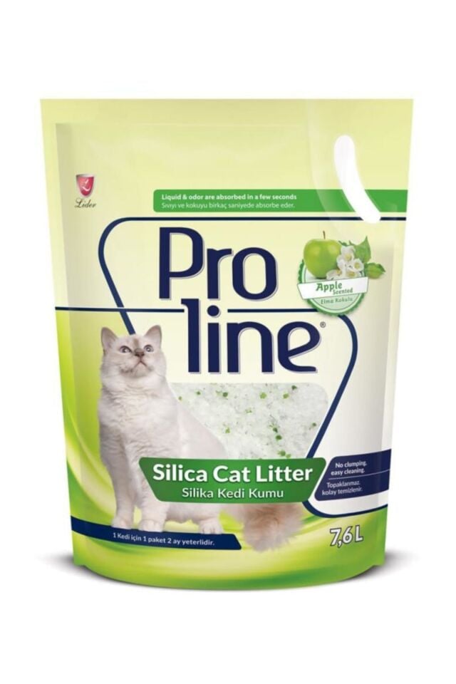 Proline Kristal Kedi Kumu Elmalı Silica 7.6 Lt