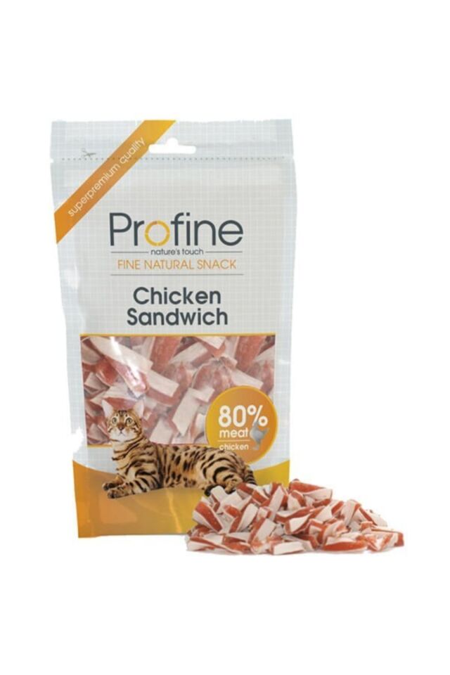 Profine Snack Cat Chicken Tavuk Etli Leziz Kedi Ödülü 80 gr