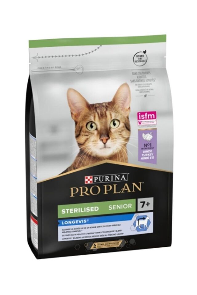 Pro Plan Sterilised Senior+7 Hindi-Tavuk Kısırlaştırılmış Kedi Maması 3 Kg