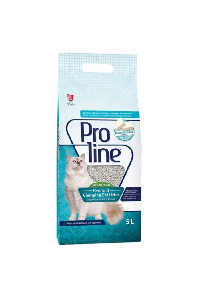 Proline Marsilya Sabun Kokulu Topaklanan Bentonit Kedi Kumu 5 Lt