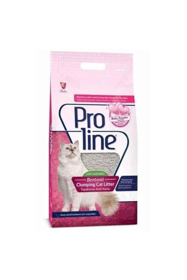 Proline Bebek Pudralı Bentonit Kedi Kumu 5 Lt