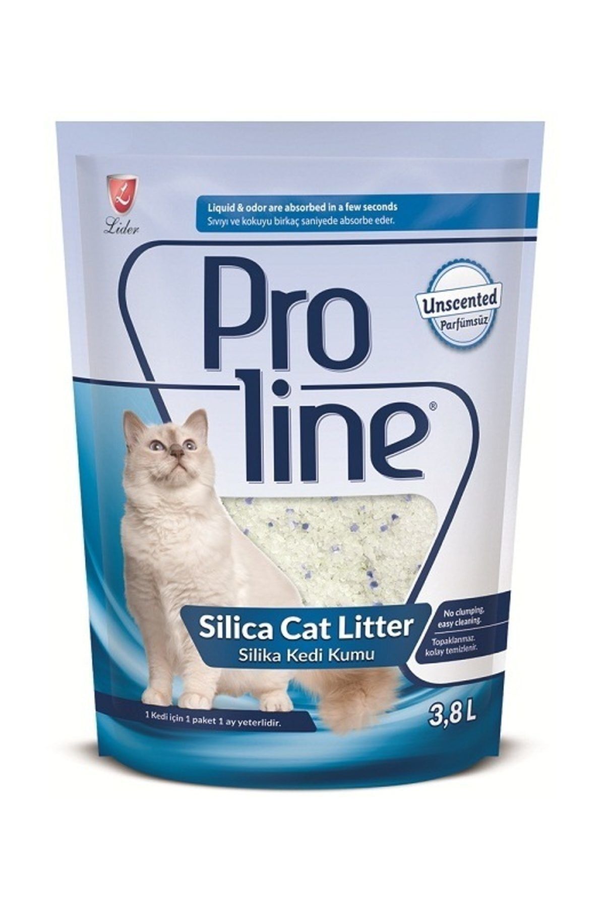 Proline Silika Kedi Kumu Parfümlü-3,8lt