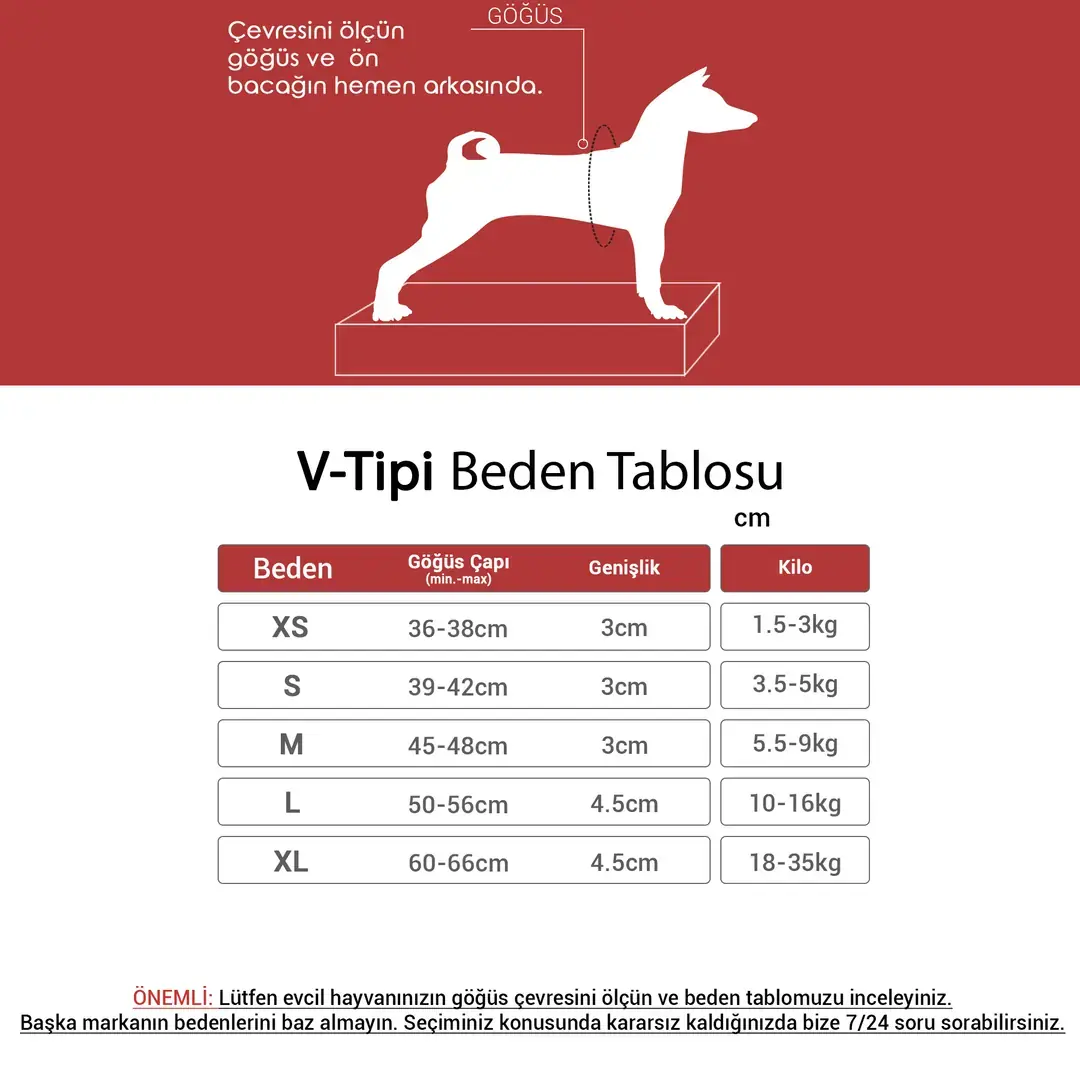 Tailpetz V-Tipi Köpek Göğüs Tasması XLarge - Neon Lime