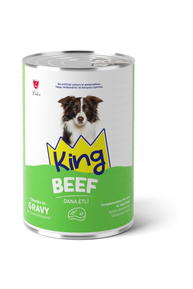 Sos İçerisinde Et Parçacıklı Dana Etli Köpek Konservesi 400 gr x 12 Adet