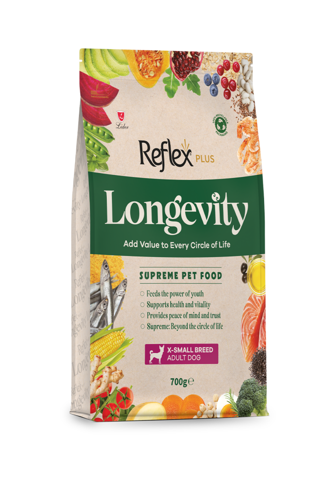 Reflex Plus Longevity Çok Küçük Irk Yetişkin Köpek Maması 700 g