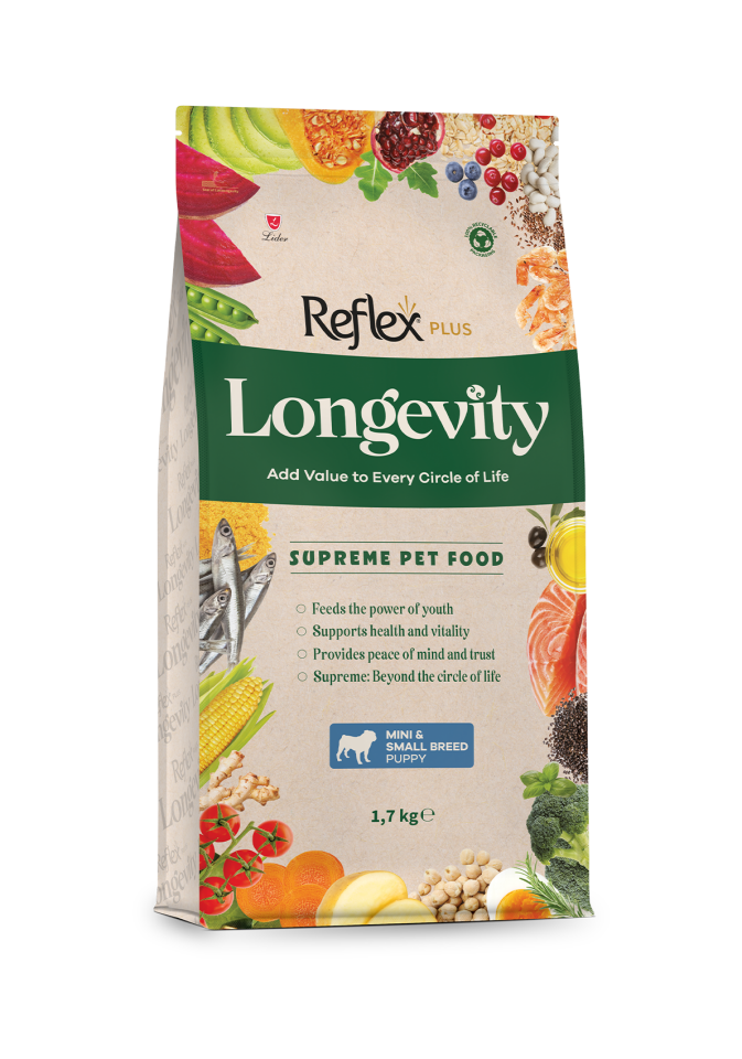 Reflex Plus Longevity Mini ve Küçük Irk Yavru Köpek Maması 1,7 kg