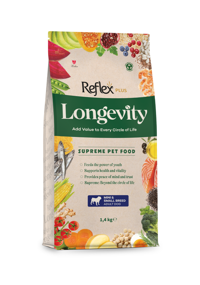Reflex Plus Longevity Mini ve Küçük Irk Yetişkin Köpek Maması 1,4 kg