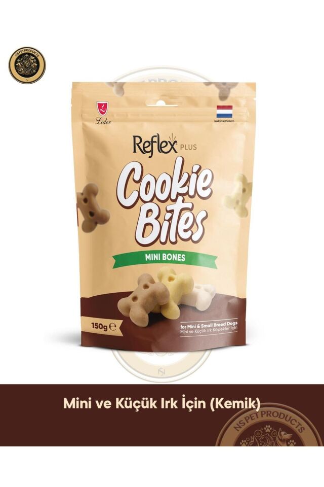 Cookie Bites Mini Bones 3X150gr Köpek Ödül Maması 3lü Paket