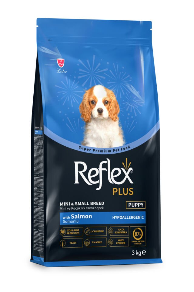 Plus Hipoalerjenik Mini ve Küçük Irklar için Somonlu Yavru Köpek Maması 3 kg