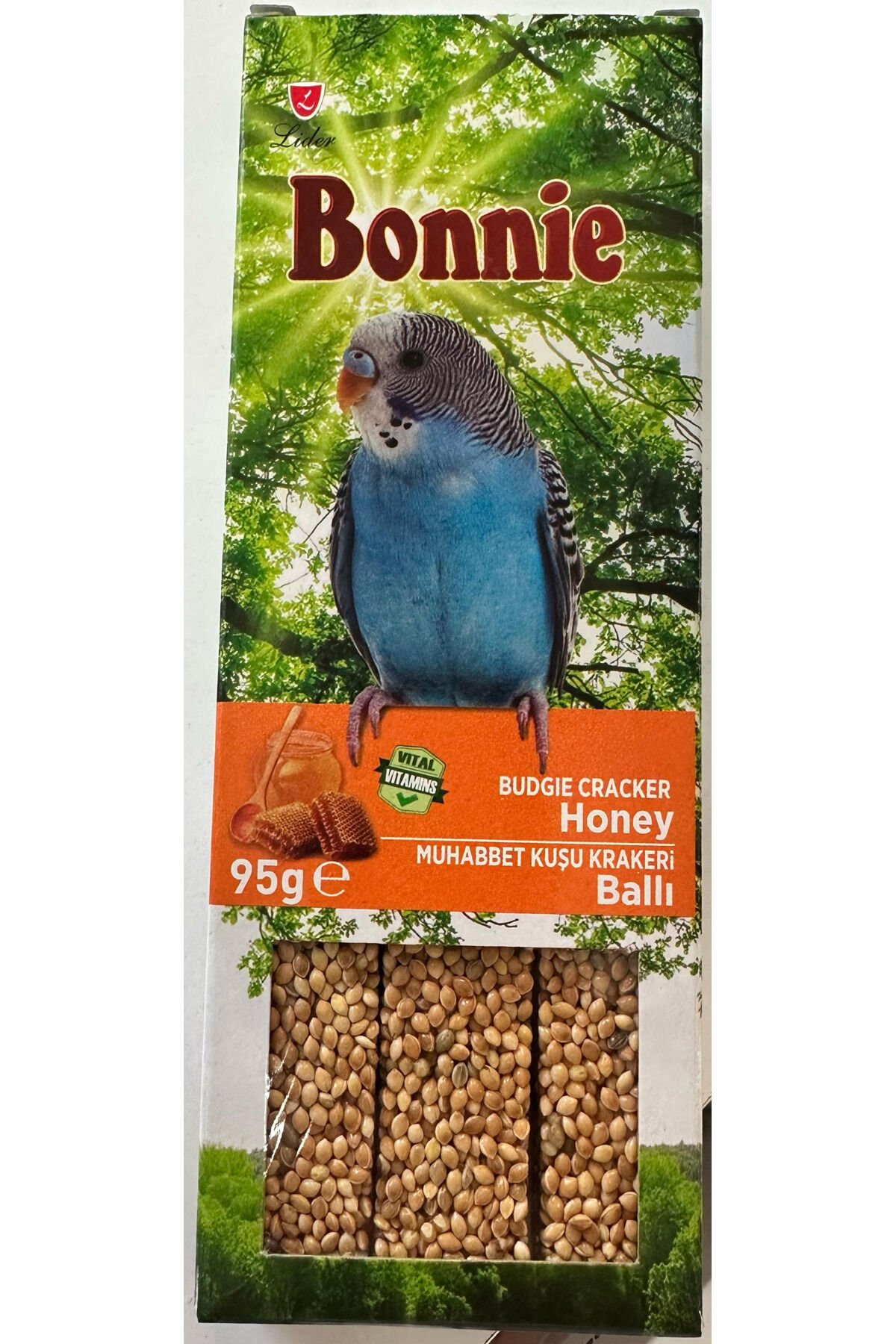 Ballı Muhabbet Kuşu Kraker Yemi 3lü