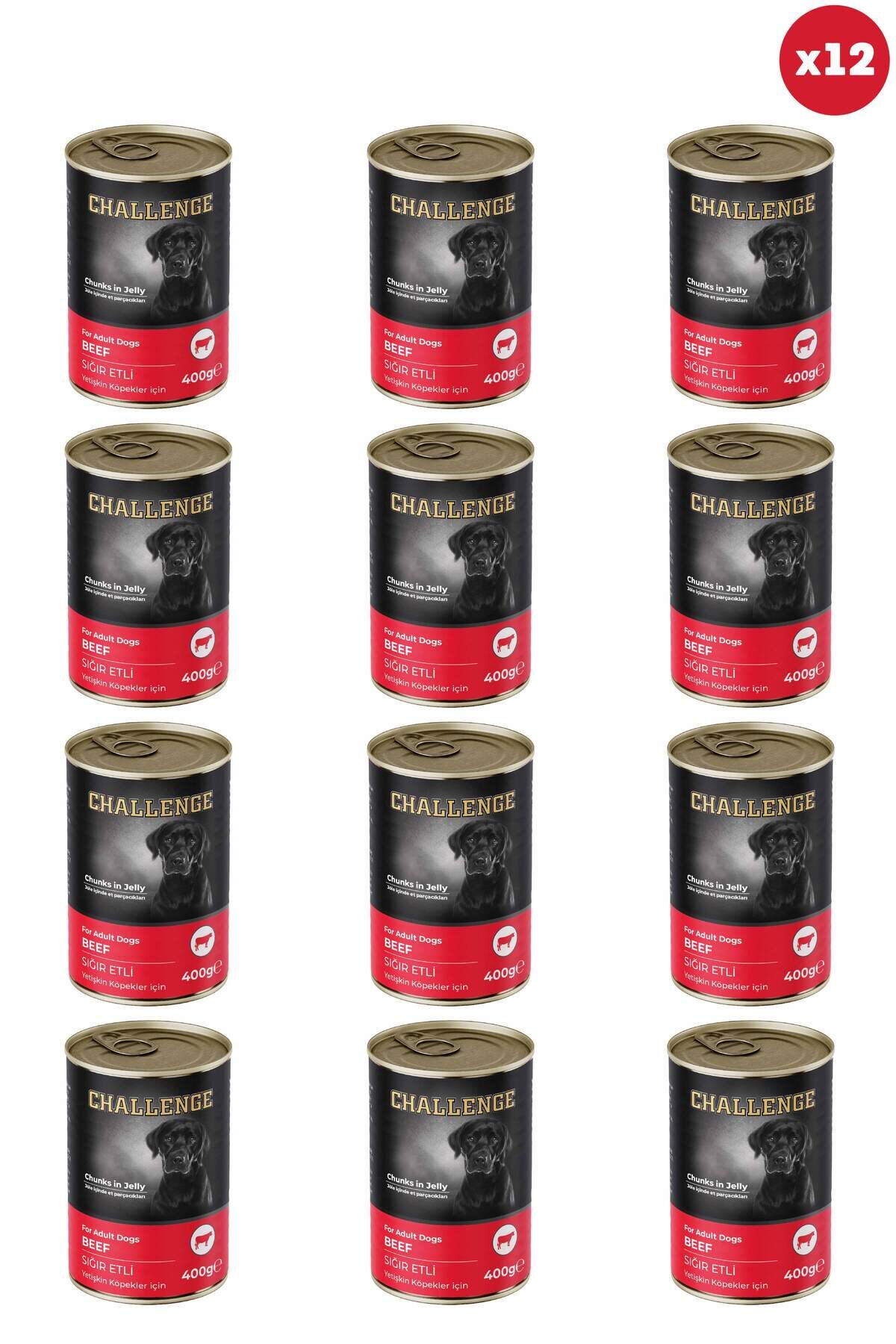 Sığır Etli Yetişkin Köpek Konservesi 400 gr X 12 Adet