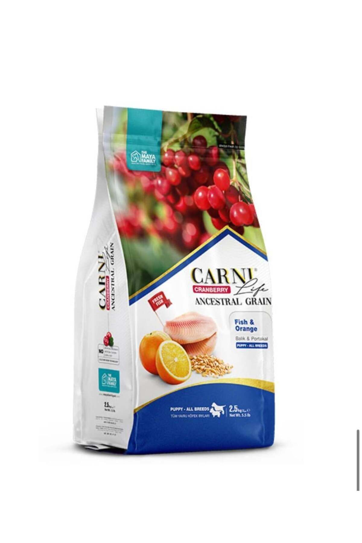 Carni Life Balıklı ve Portakallı Tüm Irklar İçin Yavru Köpek Maması (12 kg)