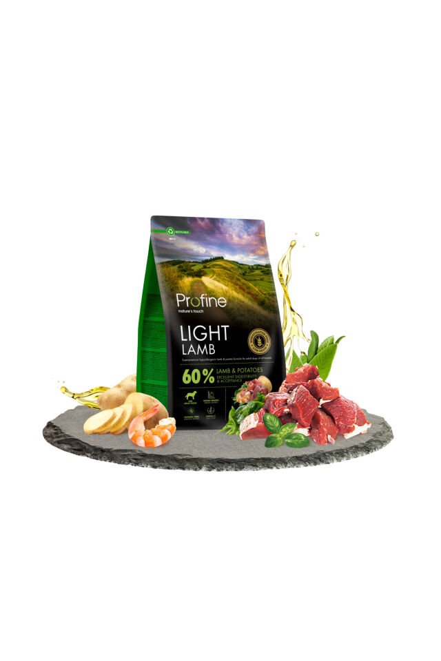 FazlaKiloyaSahip&KiloKontrolüGerektirenKöpeklerİçin Hipoalerjenik Doğal Kuzu ve Patates Formülü 12kg