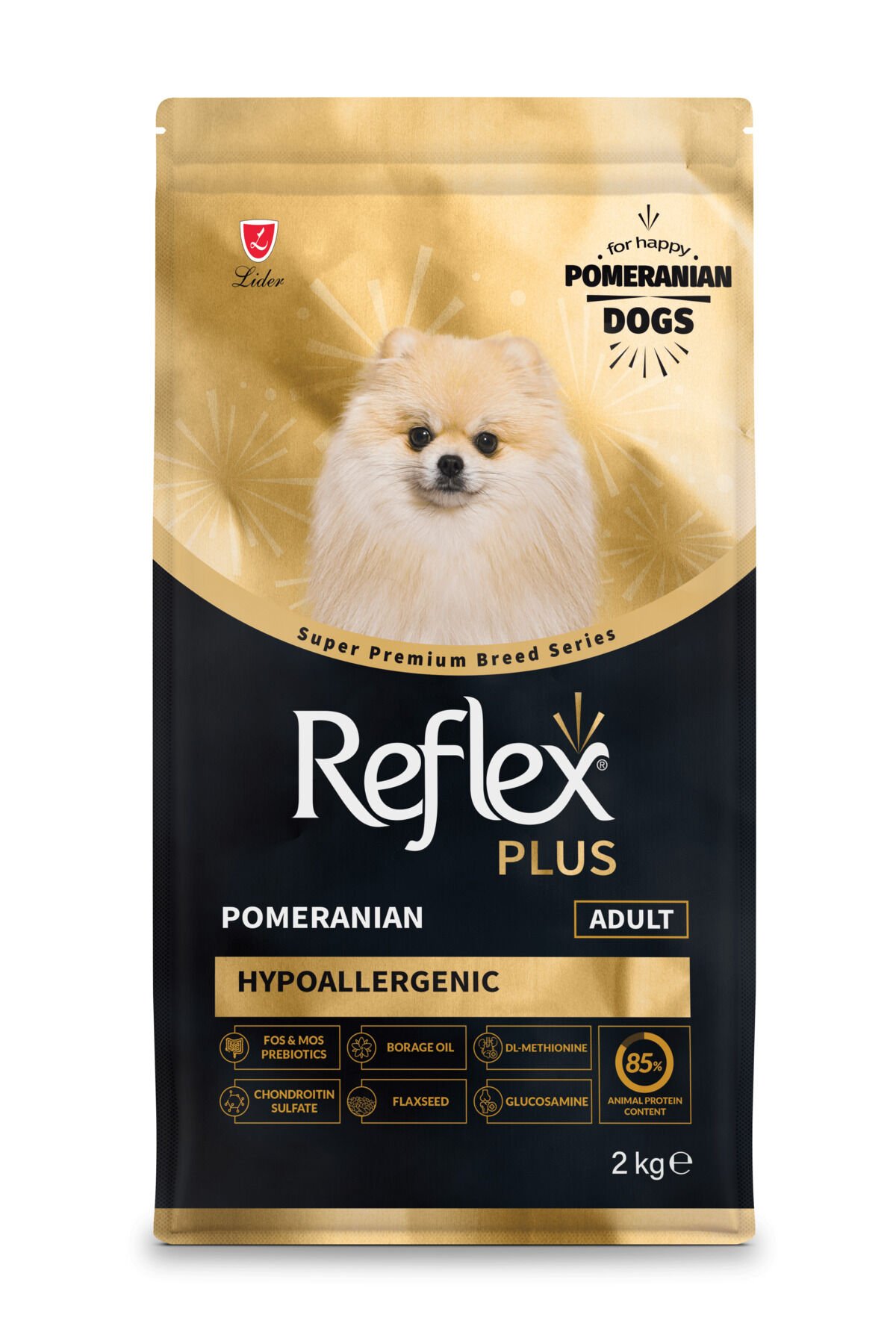 Plus Pomeranian Hipoalerjenik Yetişkin Köpek Maması 2 Kg
