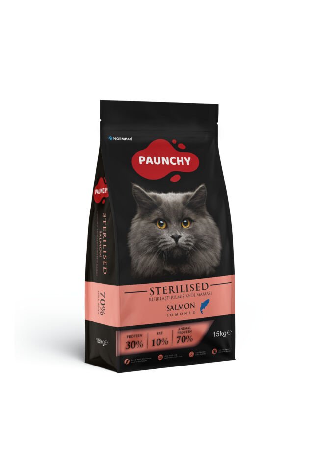 Somonlu ve Hamsili Kısırlaştırılmış Yetişkin Kedi Maması 15 Kg