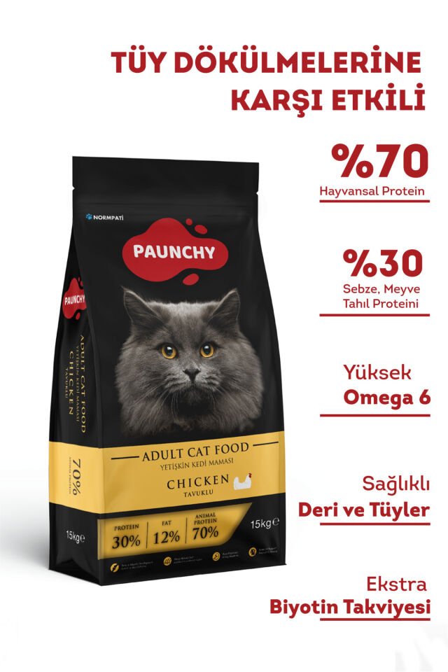 Tavuklu Yetişkin Kedi Maması 15 Kg