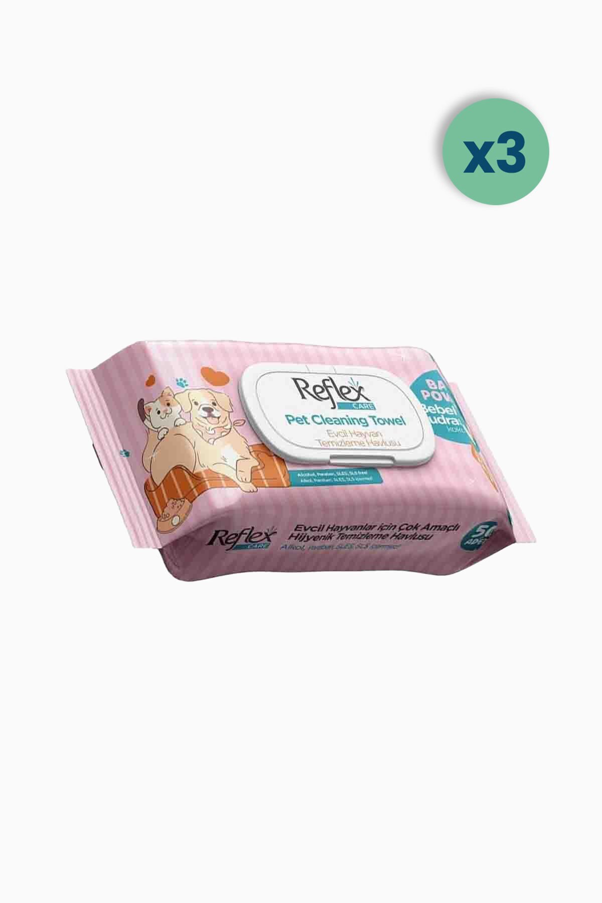 Care Evcil Hayvanlar İçin Çok Amaçlı Hijyenik Temizleme Mendili 50'li-3 Adet