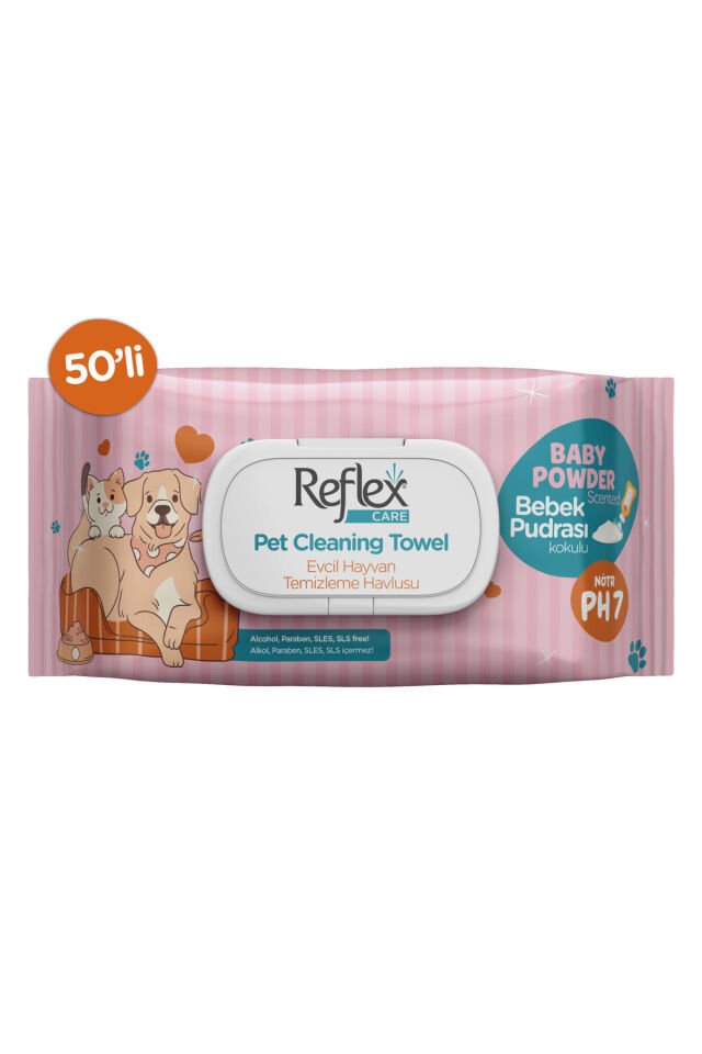 Care Evcil Hayvanlar için Çok Amaçlı Temizleme Havlusu 50'li