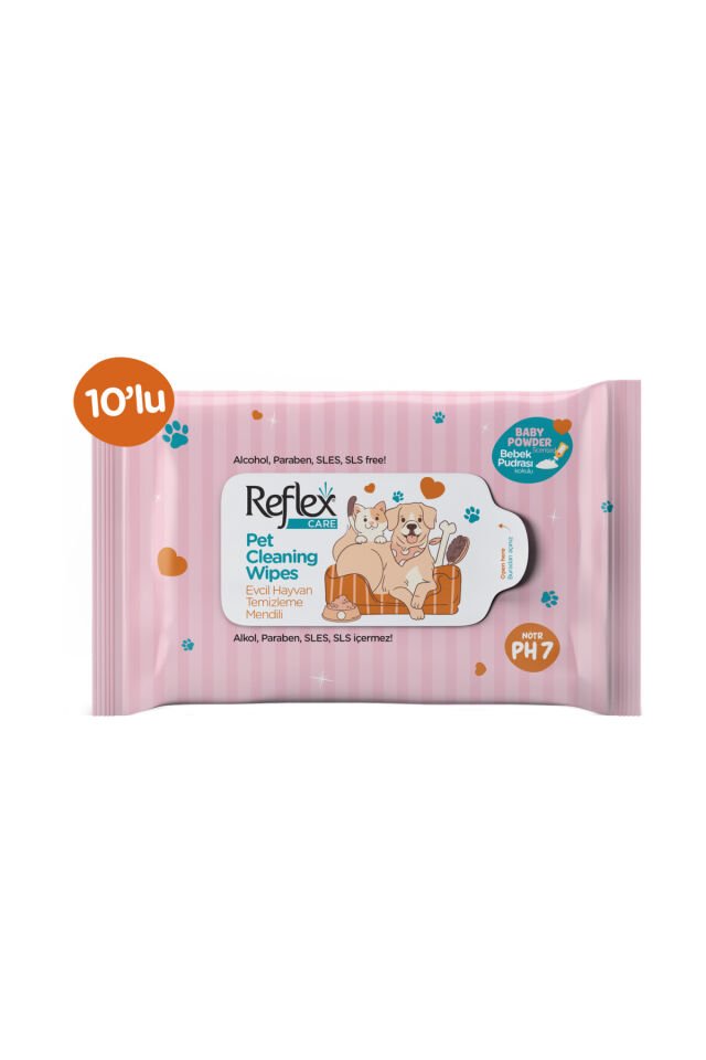 Kedi Ve Köpekler Için Çok Amaçlı Hijyenik Temizleme Mendili 10'lu